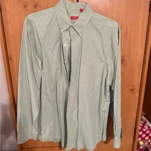 Izod Mint Checkered Shirt